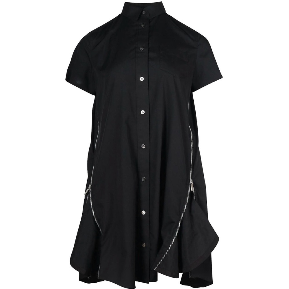 Sacai Black Nylon Blend Jacket